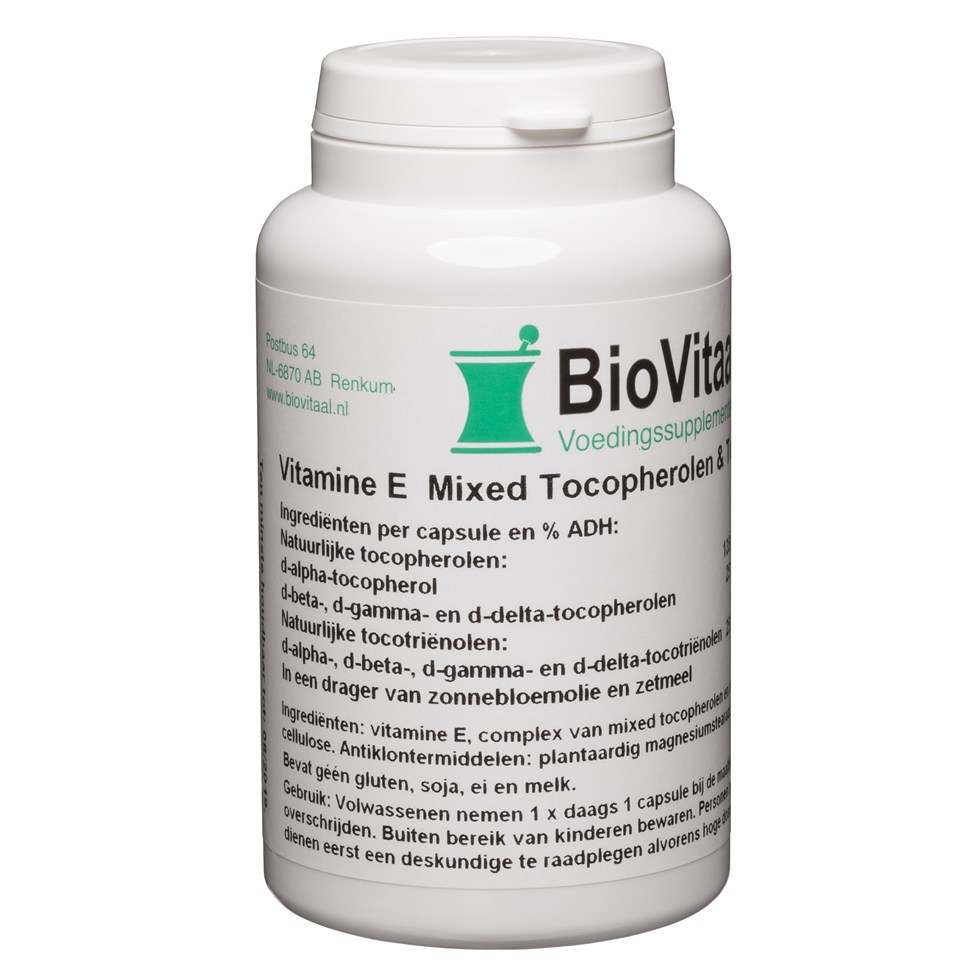 Hub leer paling Vitamine E Mixed Tocopherolen & Tocotriënolen - BioVitaal